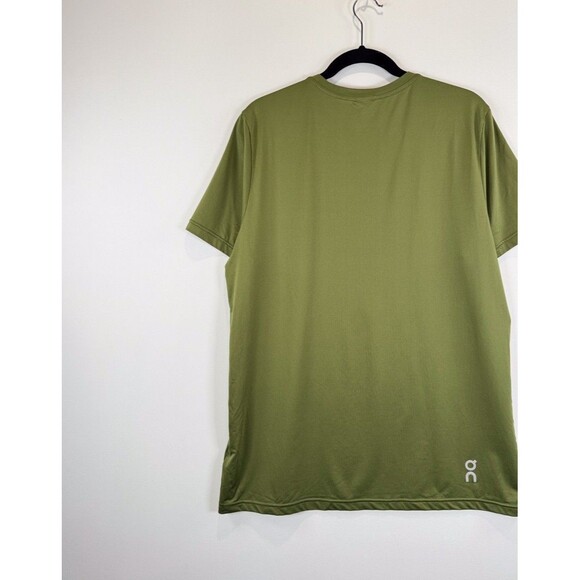 On Running Mens Shirt Green Core T Swiss Engineering Short Sleeve Stretch Large - Picture 8 of 12